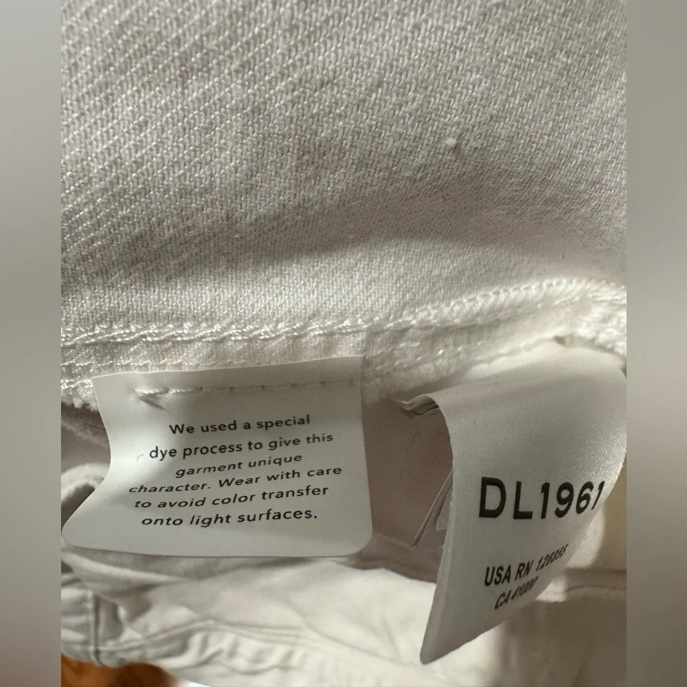 DL1961 White Clyde Classic Jean Trucker Jacket - Designer Denim Nordstrom - Picture 5 of 6